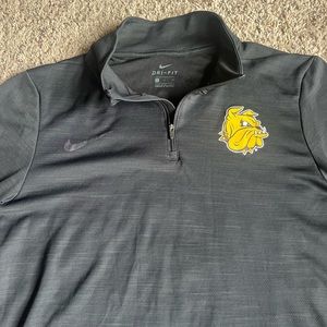 Nike Pullover Q-Zip Shirt Duluth Minnesota Bulldogs UMD Hockey Small Golf